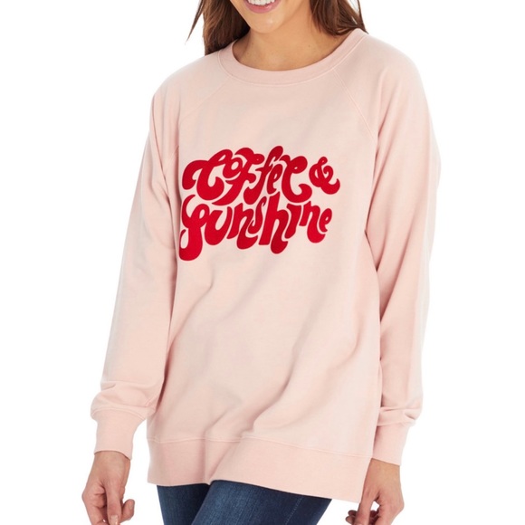 Wildfox Tops - NWT WildFox “Coffee & Sunshine” Soft Sweatshirt